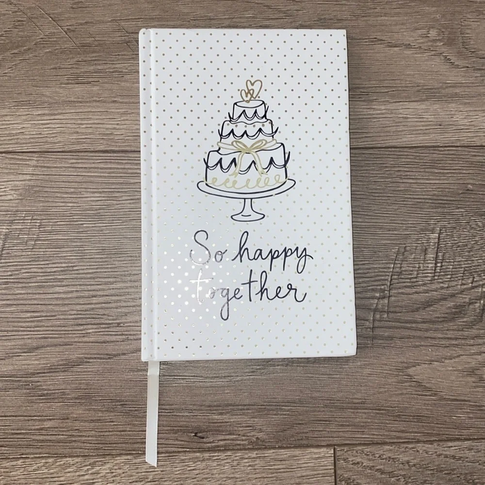 Kate Spade So Happy Together 200 lined pages ribbon bookmark New